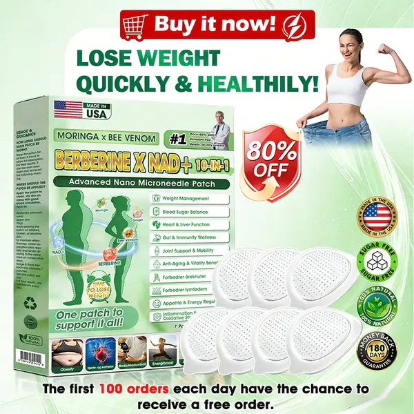 ๐งโโ๏ธ๐ฉบ Daily Wellness Support Patch โ Moringa, Berberine & NAD+ Inspired Formula for Body Balance