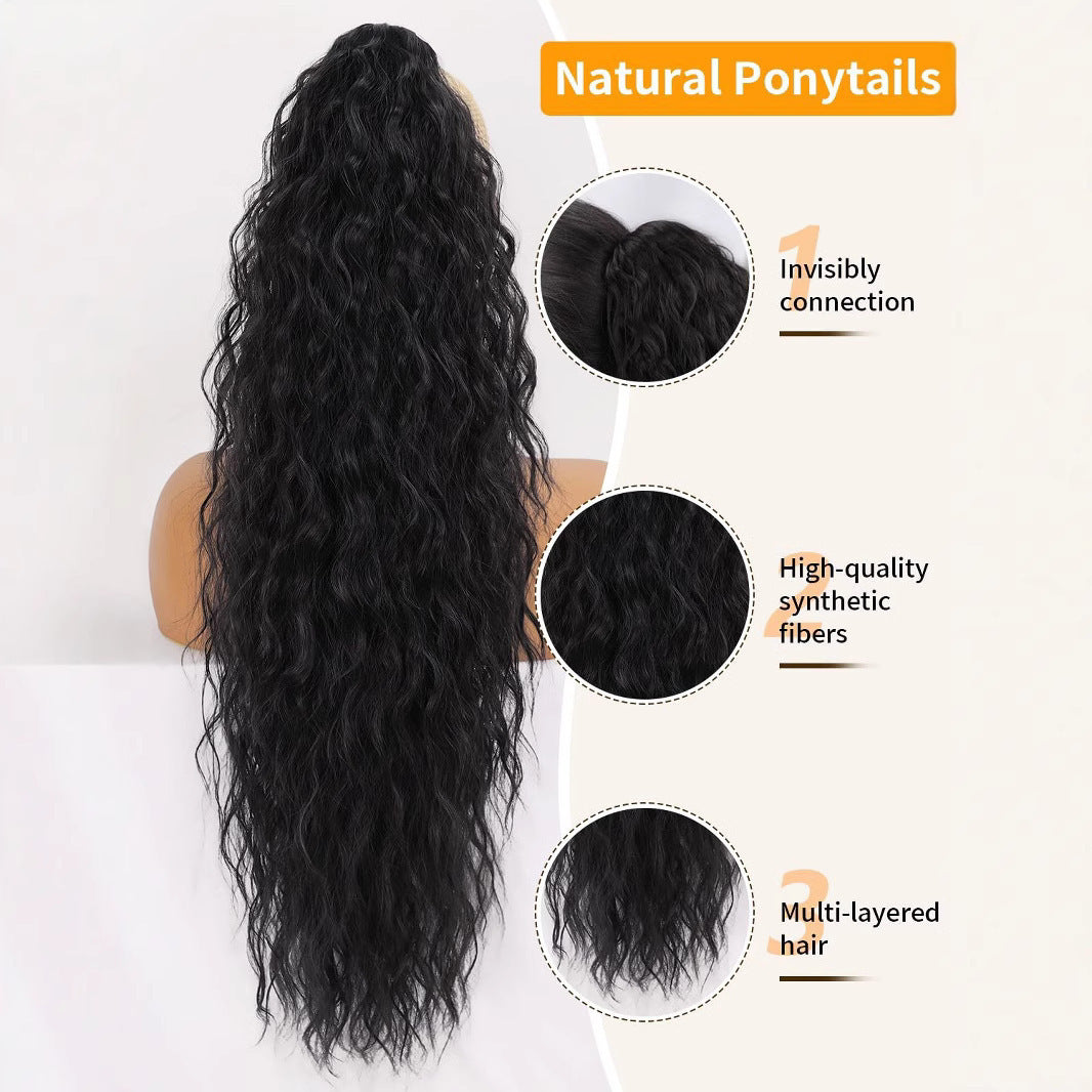 30-inch long wavy gradient hair extensions