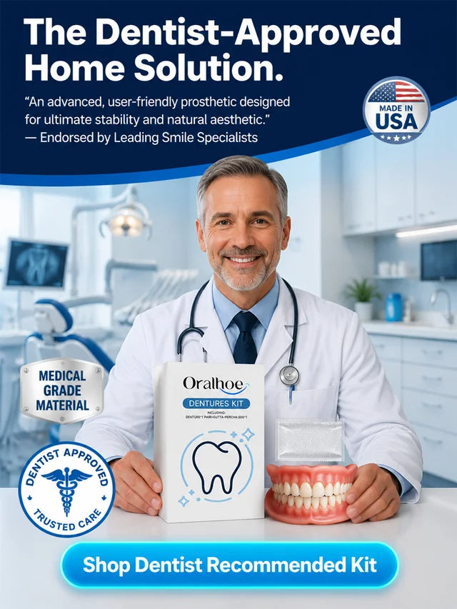 Instant Full Restoration Dentures - Fit At Home In Minutes