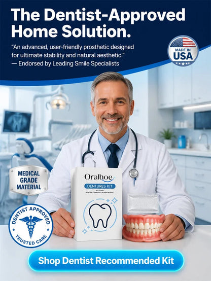 Instant Full Restoration Dentures - Fit At Home In Minutes
