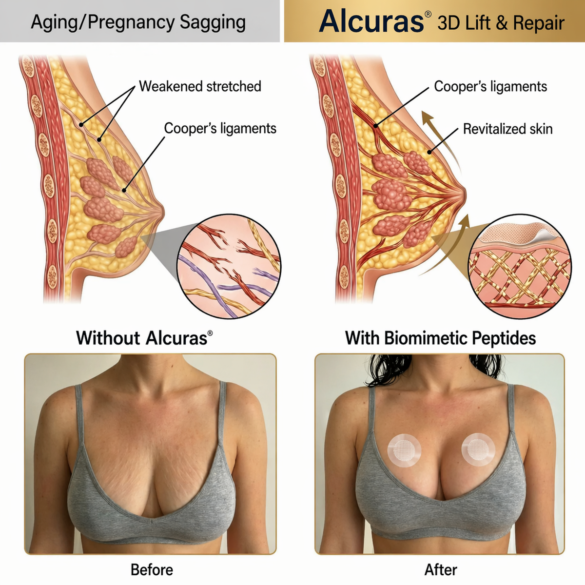 Alcuras@ Targeted Breast Enhancement Advanced Nano Microneedle Patch