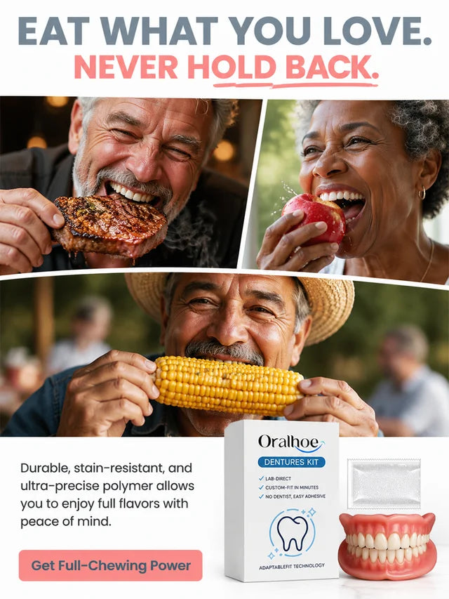 Instant Full Restoration Dentures - Fit At Home In Minutes