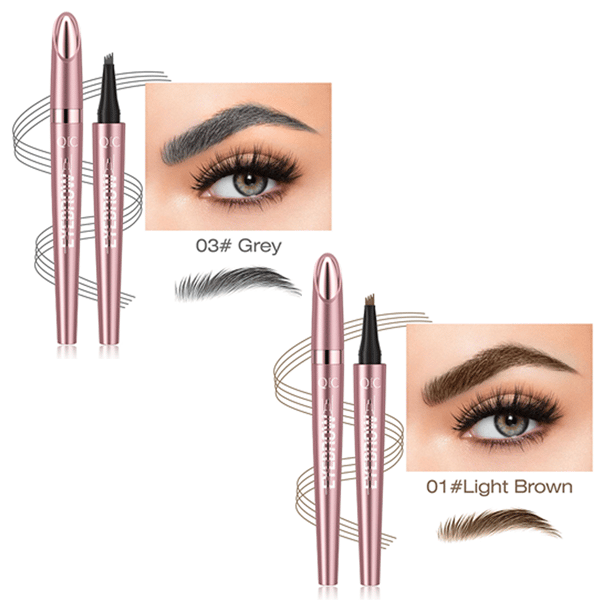 ✨Waterproof Micro-Fork Eyebrow Pencil, Long-Lasting Brow Pen for Natural Hair-Like Strokes
