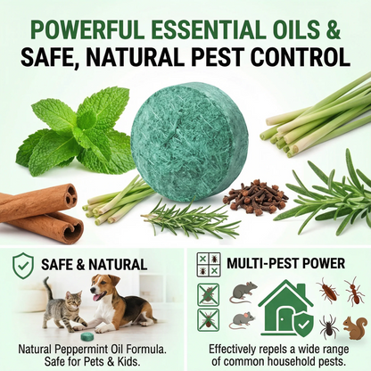 🟢 50% OFF | Natural Peppermint Rodent Repellent Balls (12 Pack) 🌿 Safely Keep Rats, Mice & Pests Away