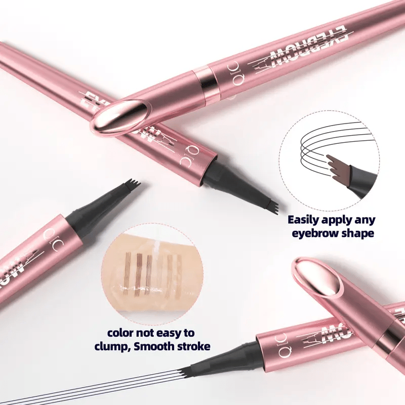✨Waterproof Micro-Fork Eyebrow Pencil, Long-Lasting Brow Pen for Natural Hair-Like Strokes
