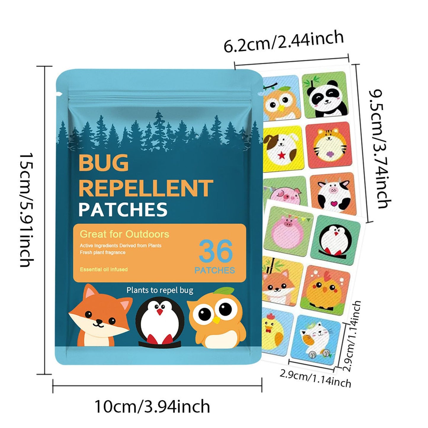 🟢 50% OFF | Mosquito Repellent Cartoon Patches for Kids & Adults
