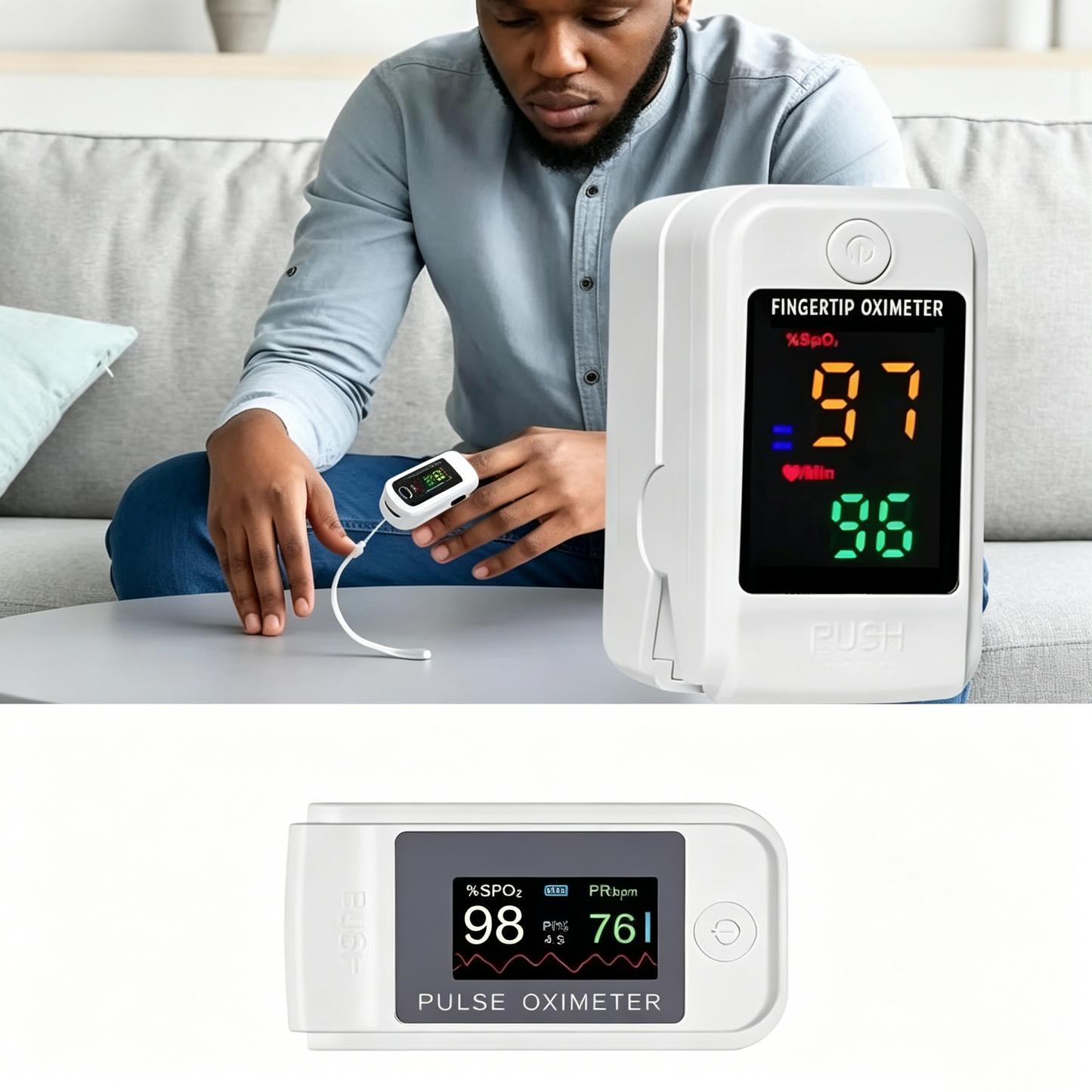 Medical Digital Fingertip Pulse Oximeter 