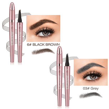 ✨Waterproof Micro-Fork Eyebrow Pencil, Long-Lasting Brow Pen for Natural Hair-Like Strokes