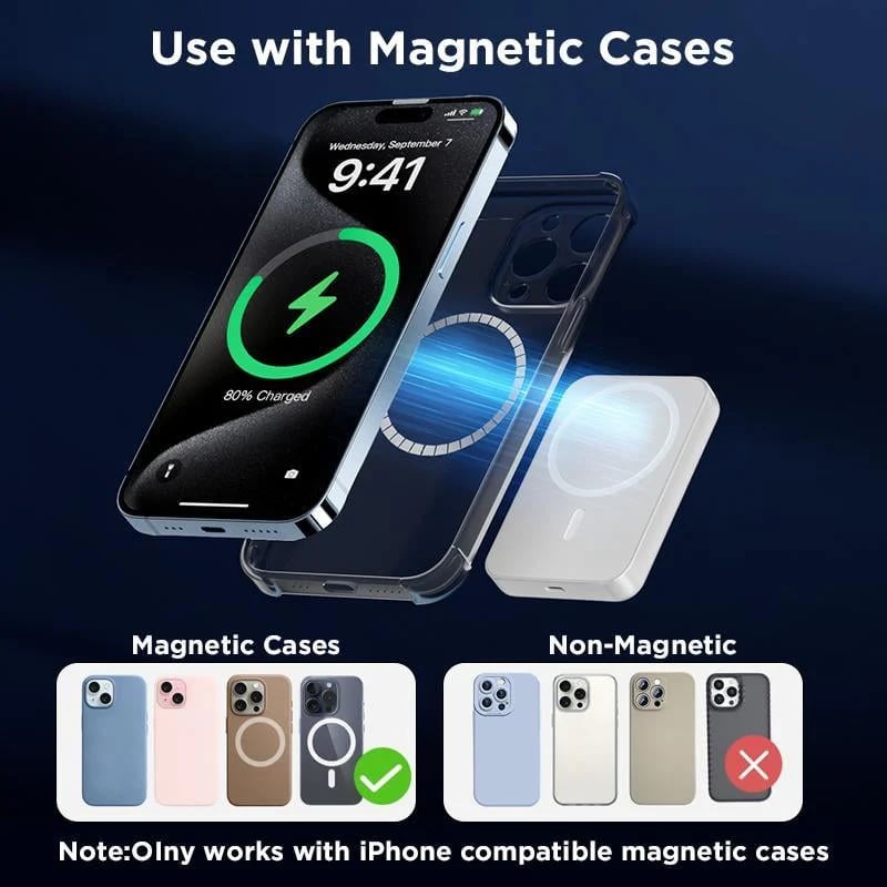 🔋 Magnetic Wireless Power Bank for iPhone