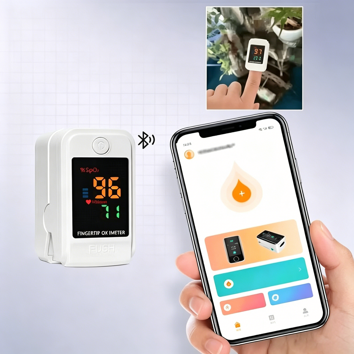 💥Non-Invasive Glucose & Health Monitor | 🩸 No Finger Pricks Blood Sugar Monitoring Device