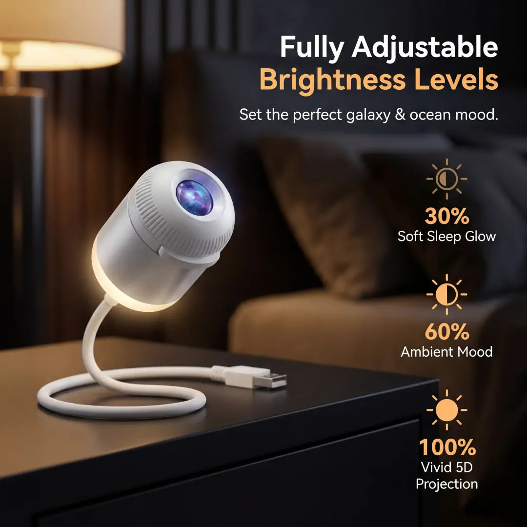 ✨Plug-&-Play HD StarProjector - 24 Galaxy,Butterfly & Ocean Scenes
