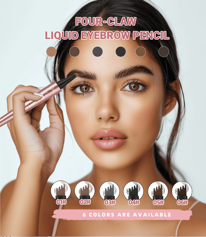 ✨Waterproof Micro-Fork Eyebrow Pencil, Long-Lasting Brow Pen for Natural Hair-Like Strokes