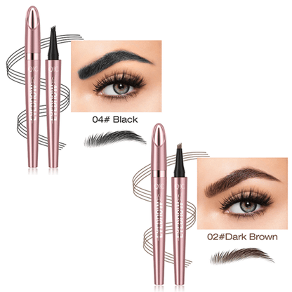 ✨Waterproof Micro-Fork Eyebrow Pencil, Long-Lasting Brow Pen for Natural Hair-Like Strokes