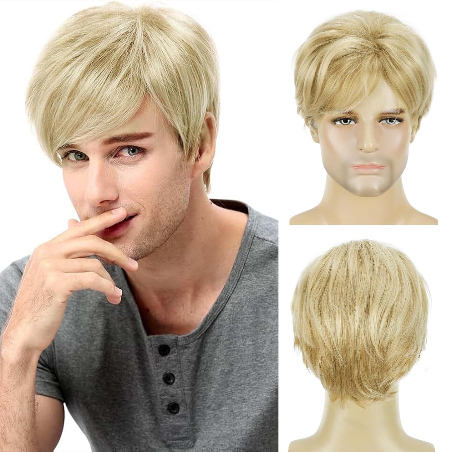 Men's wigs - Second wig half price!