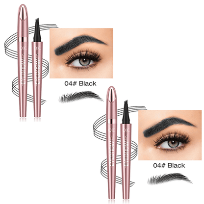 ✨Waterproof Micro-Fork Eyebrow Pencil, Long-Lasting Brow Pen for Natural Hair-Like Strokes