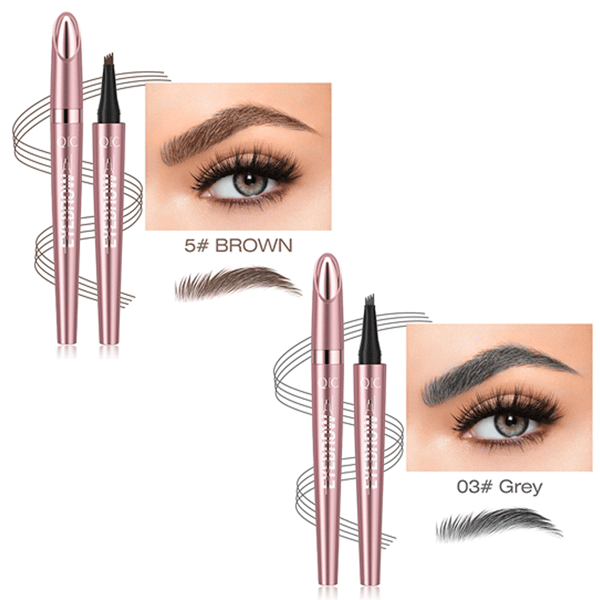 ✨Waterproof Micro-Fork Eyebrow Pencil, Long-Lasting Brow Pen for Natural Hair-Like Strokes