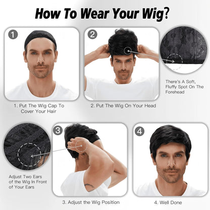 Men's wigs - Second wig half price!