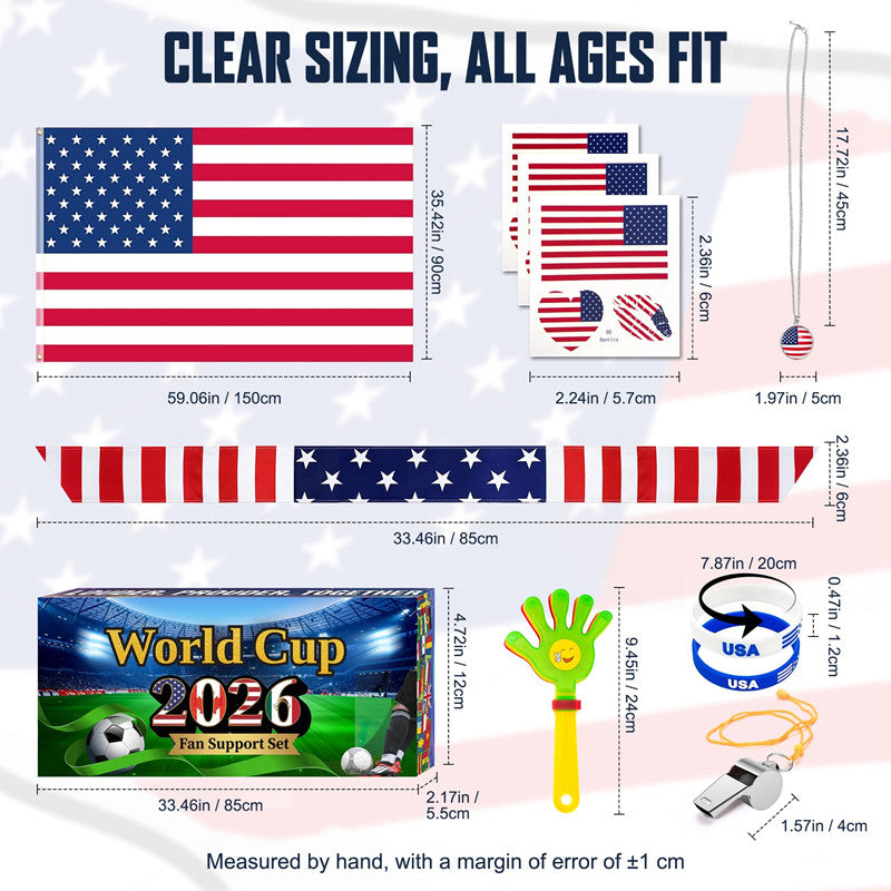 2026 World Cup 7 PCS Fan Accessories Kit