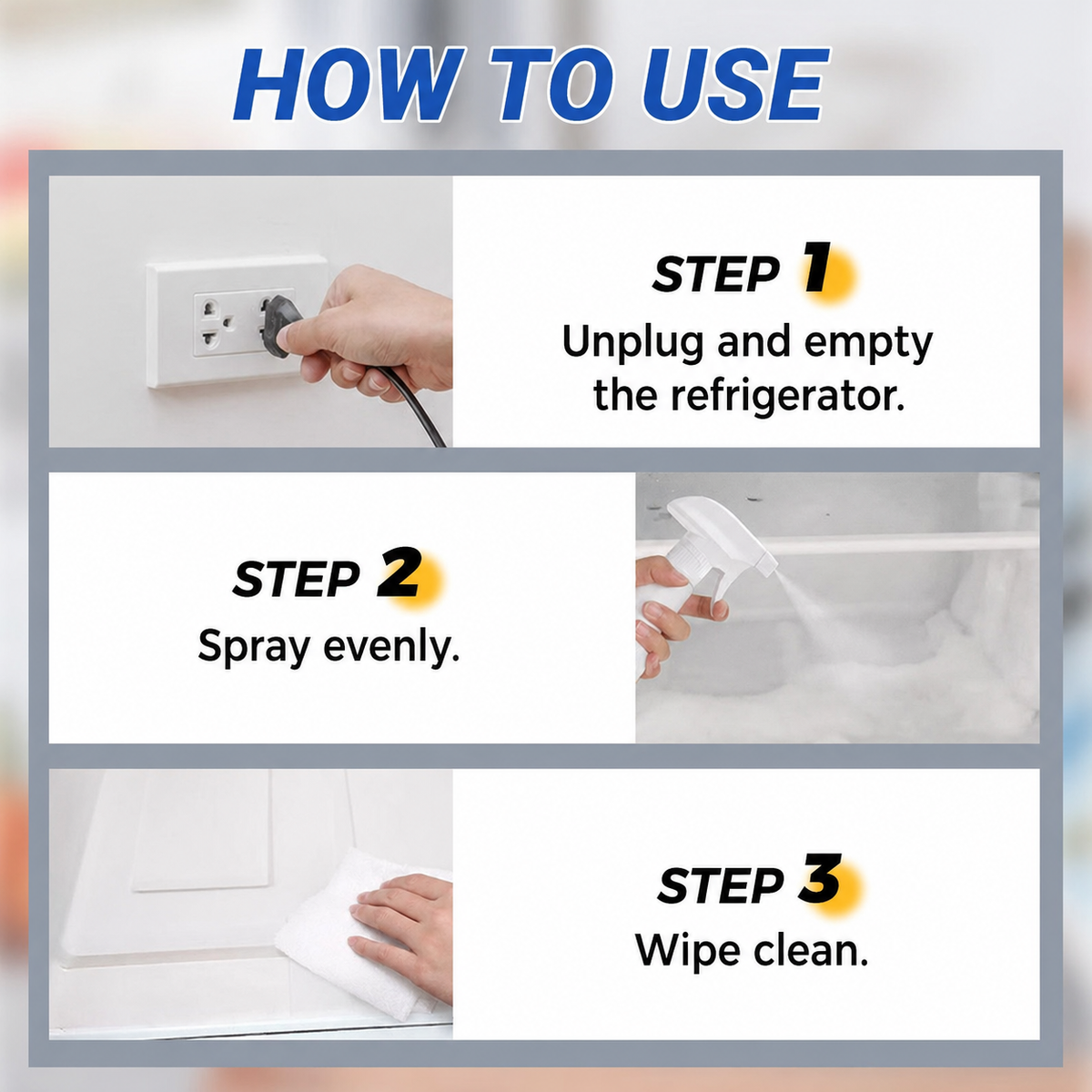 🔥🧊 Fast Defrost Spray for Fridge & Freezer