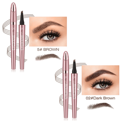 ✨Waterproof Micro-Fork Eyebrow Pencil, Long-Lasting Brow Pen for Natural Hair-Like Strokes