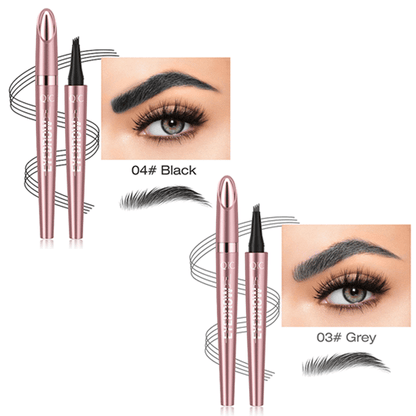 ✨Waterproof Micro-Fork Eyebrow Pencil, Long-Lasting Brow Pen for Natural Hair-Like Strokes