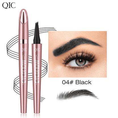✨Waterproof Micro-Fork Eyebrow Pencil, Long-Lasting Brow Pen for Natural Hair-Like Strokes