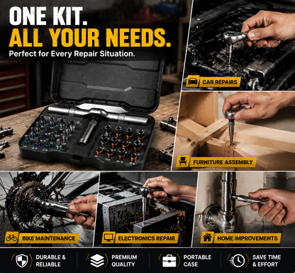 🎉𝗧𝗼𝗱𝗮𝘆'𝘀 𝗦𝗽𝗲𝗰𝗶𝗮𝗹𝘀🔧 24 in 1 DlY Screwdriver Set