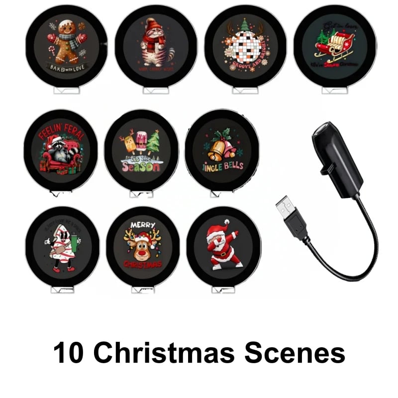 🎅✨ Christmas Wonderland Projector – 6 or 10 HD Scenes