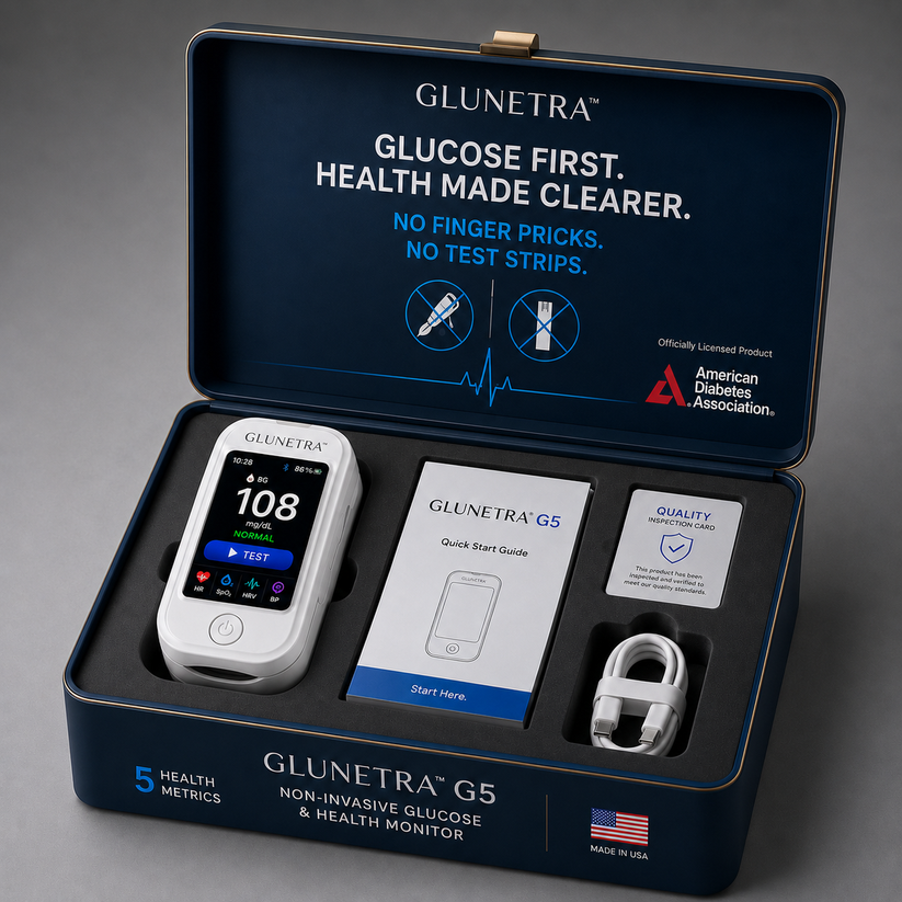 💥Non-Invasive Glucose & Health Monitor | 🩸 No Finger Pricks Blood Sugar Monitoring Device