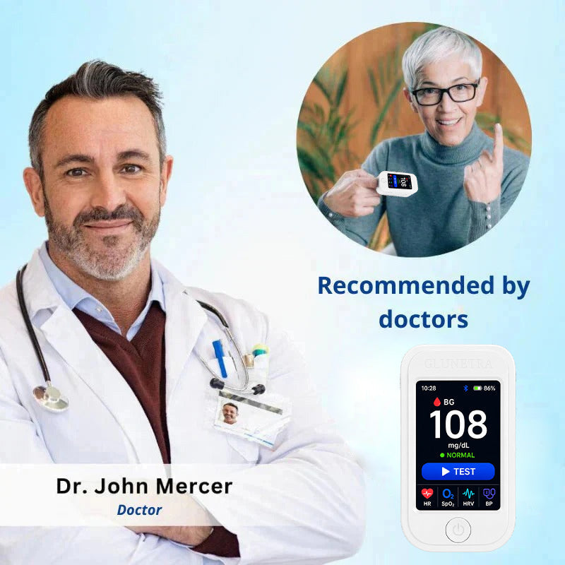 💥Non-Invasive Glucose & Health Monitor | 🩸 No Finger Pricks Blood Sugar Monitoring Device