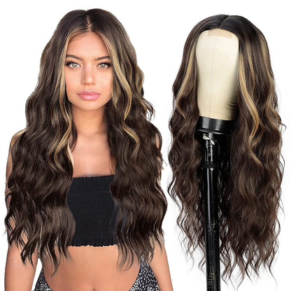 26-inch long gradient wavy wig