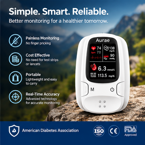 💫 Non-Invasive Glucose Tracker | 🩸 Easy Everyday Monitoring
