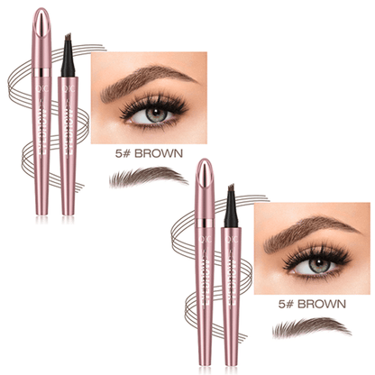 ✨Waterproof Micro-Fork Eyebrow Pencil, Long-Lasting Brow Pen for Natural Hair-Like Strokes