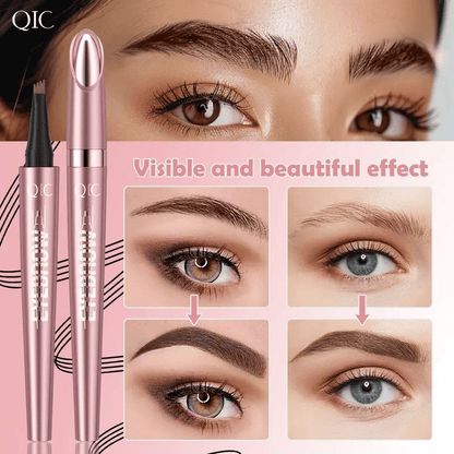 ✨Waterproof Micro-Fork Eyebrow Pencil, Long-Lasting Brow Pen for Natural Hair-Like Strokes