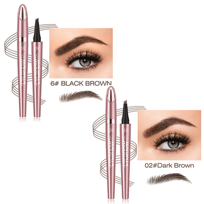 ✨Waterproof Micro-Fork Eyebrow Pencil, Long-Lasting Brow Pen for Natural Hair-Like Strokes
