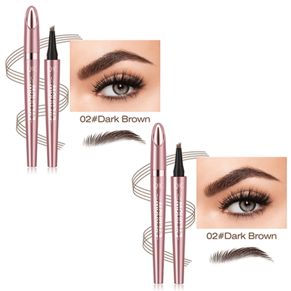 ✨Waterproof Micro-Fork Eyebrow Pencil, Long-Lasting Brow Pen for Natural Hair-Like Strokes
