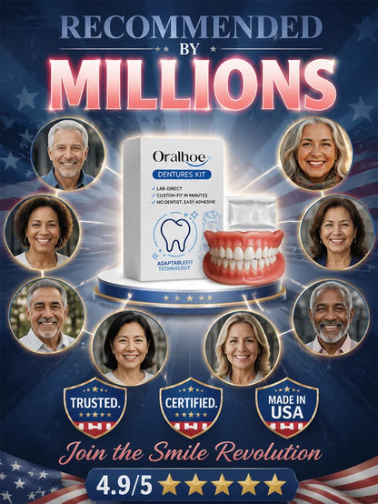 Instant Full Restoration Dentures - Fit At Home In Minutes