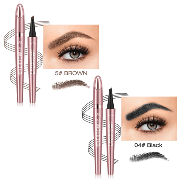 ✨Waterproof Micro-Fork Eyebrow Pencil, Long-Lasting Brow Pen for Natural Hair-Like Strokes