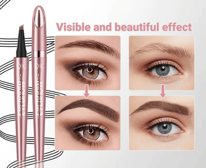 ✨Waterproof Micro-Fork Eyebrow Pencil, Long-Lasting Brow Pen for Natural Hair-Like Strokes